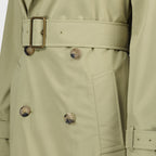 코트 롱 트렌치 코트 Burberry 카키색 옷감 Femme