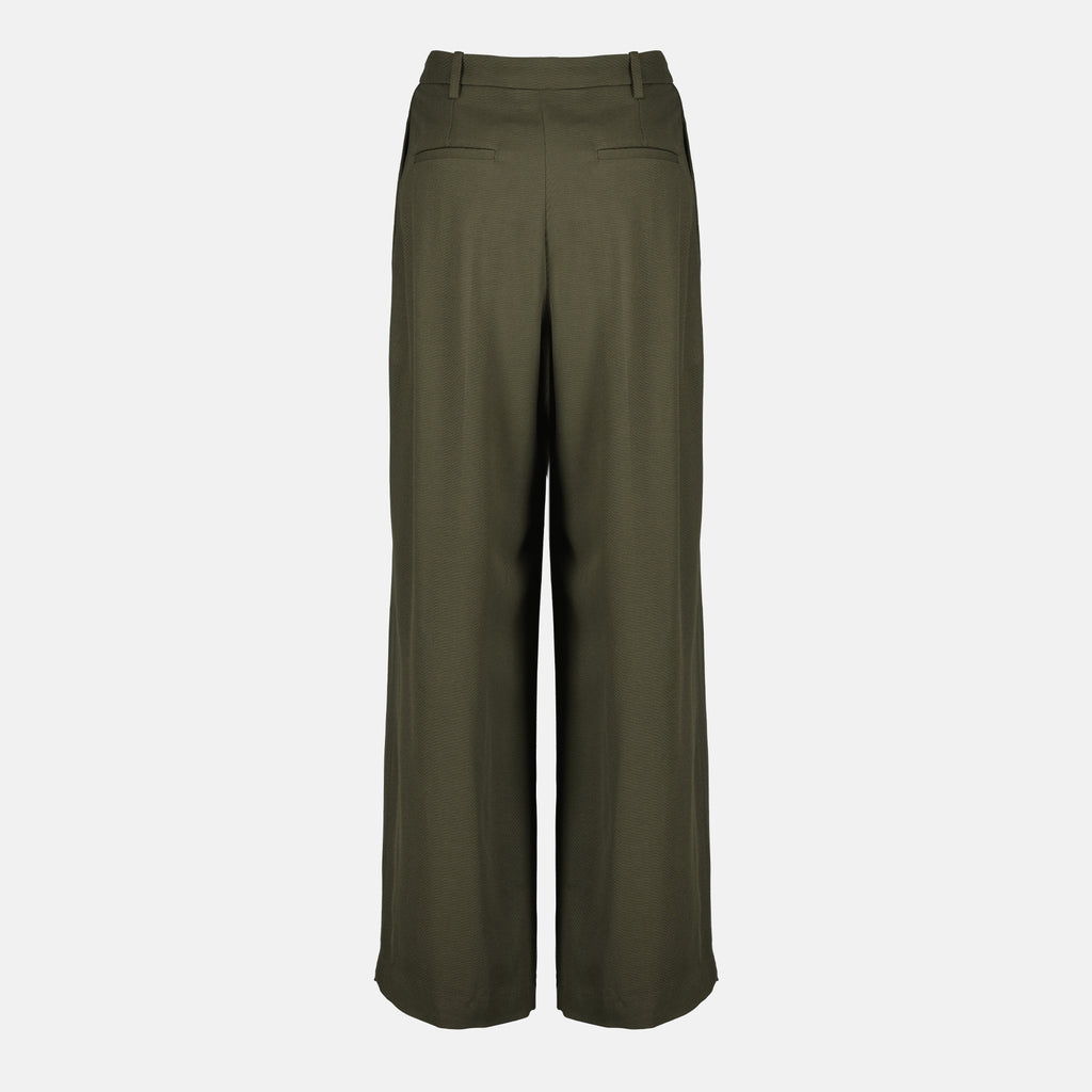 Imagem da calça larga kaki da marca Iro para Mulheres - Temporada Outono-Inverno 2025 - Vista Traseira