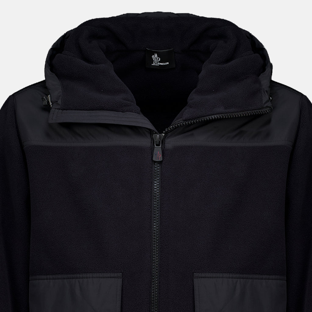 Vestes Cardigan zippé en Polartec® Moncler Grenoble Noir Homme