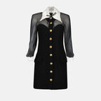 Robes Mini robe noire bustier Versace Noir Femme