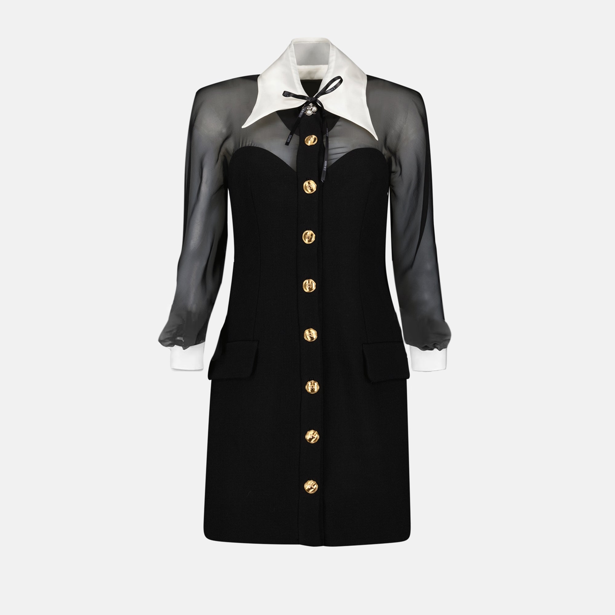 Robes Mini robe noire bustier Versace Noir Femme