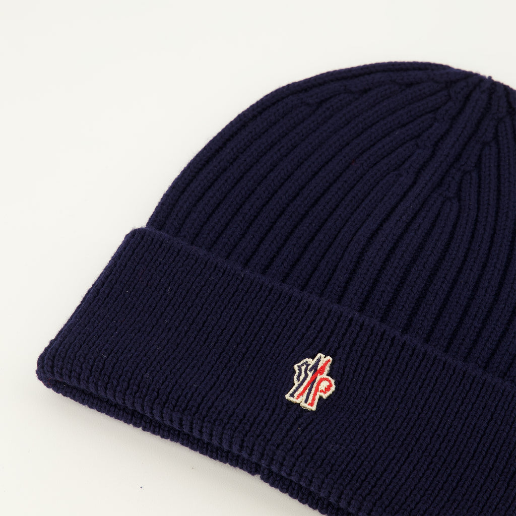 Chapeaux, casquettes et bonnets 네이비 블루 울 비니 Moncler Grenoble Bleu foncé Homme