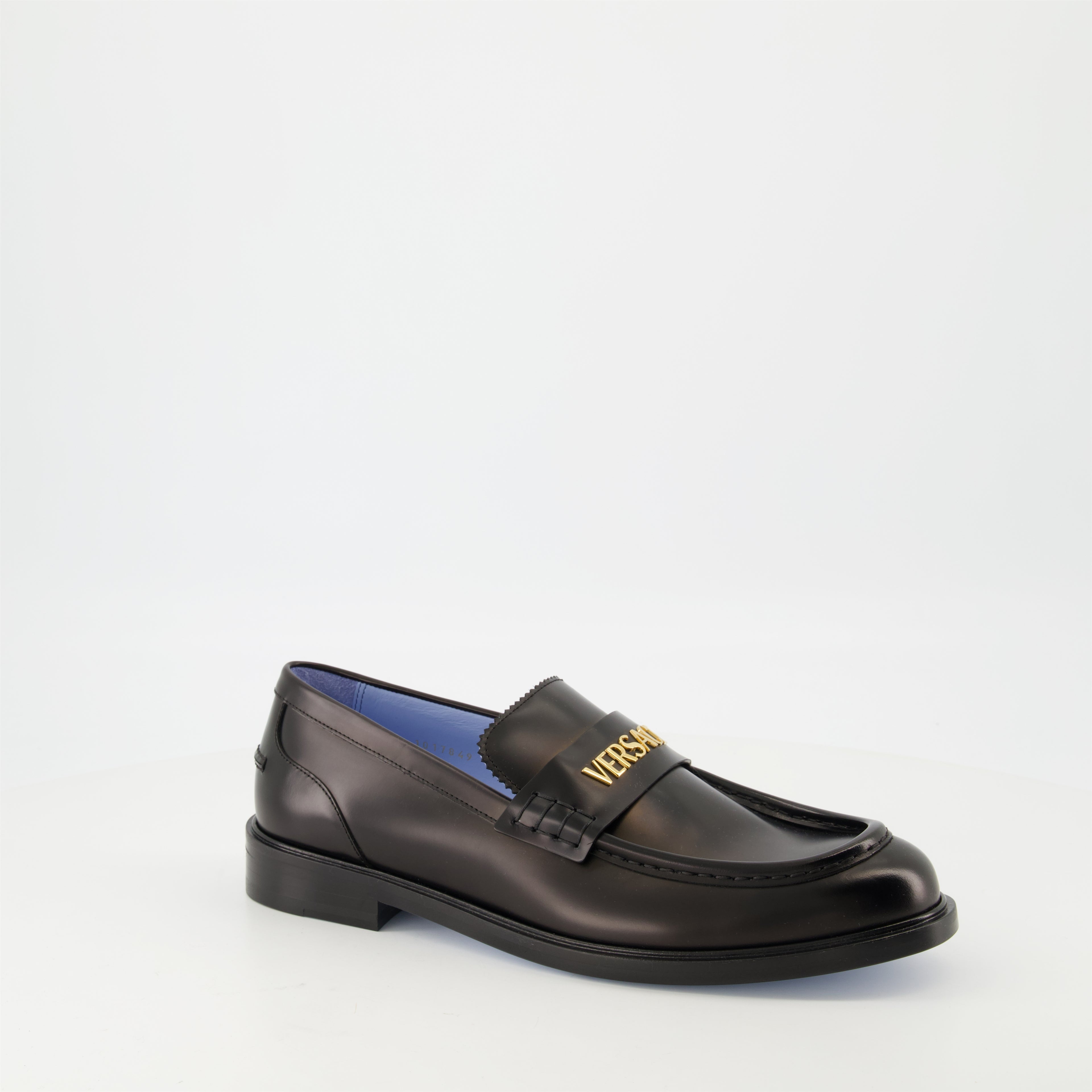 Mocassins Mocassins en cuir Versace Noir Homme