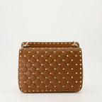 Sacs bandoulière Sac Rockstud Spike moyen Valentino Garavani Marron Femme
