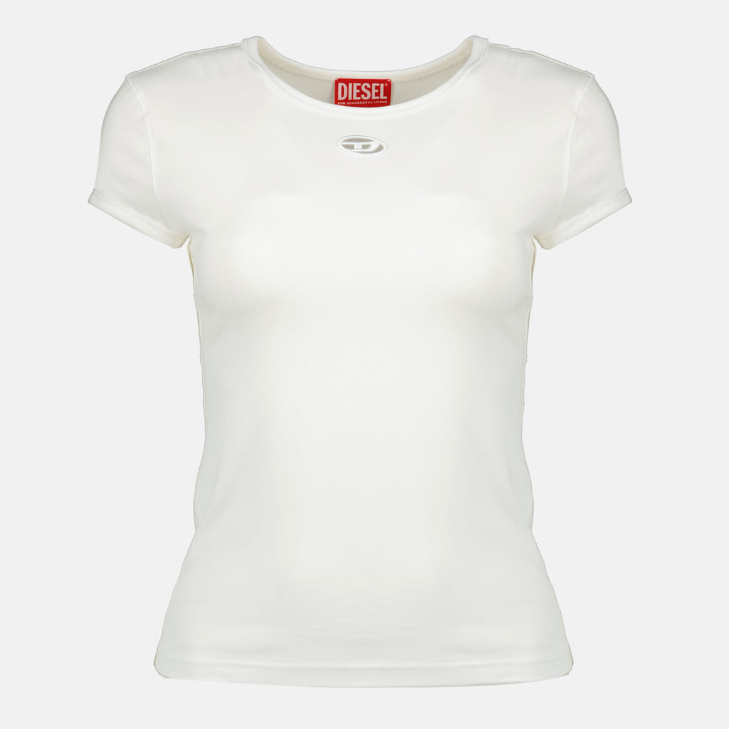 Image de l'article T-shirt T-Angie-OD blanc de la marque Diesel pour Femme - Saison Printemps-Été 2026 - Vue de Face