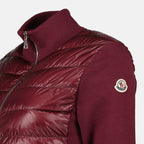 Jackets Veste bi-matière matelassé Moncler Bordeaux Femme