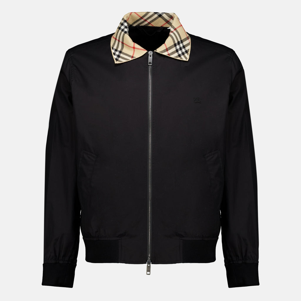 Vestes Giacca Nera con Zip Burberry Noir Homme