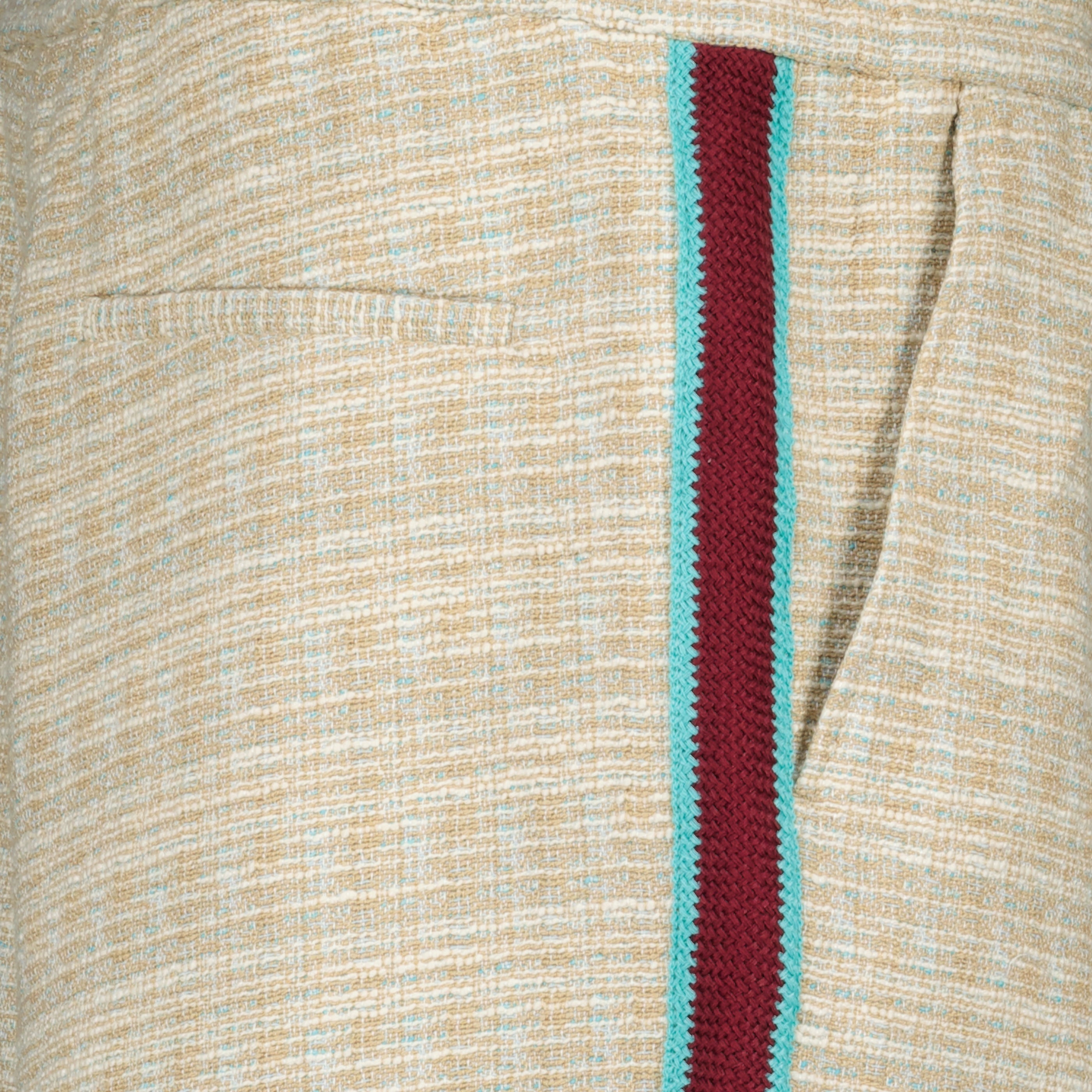 Drole De Monsieur 브랜드의 베이지 트위드 D-Mirror 반바지 이미지 - 2026 봄-여름 시즌 - 상세 보기_1