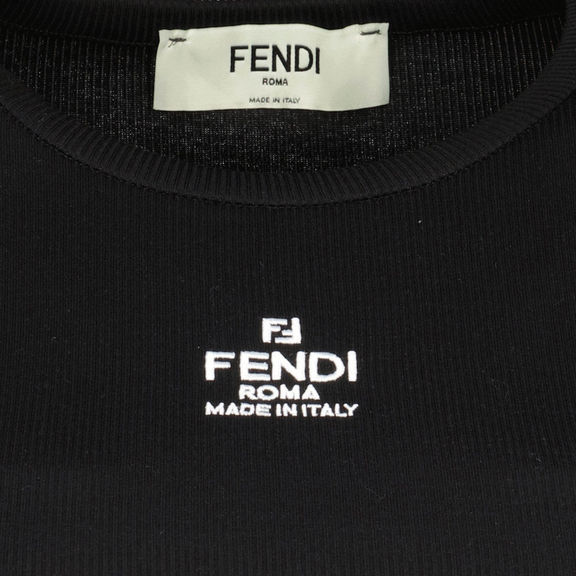 Image de l'article Haut court Fendi Roma noir de la marque Fendi pour Femme - Saison Printemps-Été 2026 - Vue détaillée_1