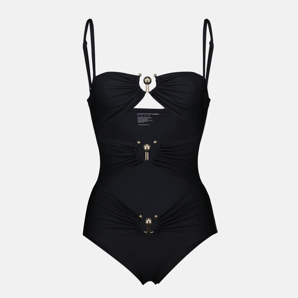 Beachwear Maillot une pièce Christopher Esber Noir Femme