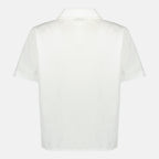 Imagem da camisa branca em popeline da marca Miu Miu para mulher - Temporada Primavera-Verão 2026 - Vista Traseira