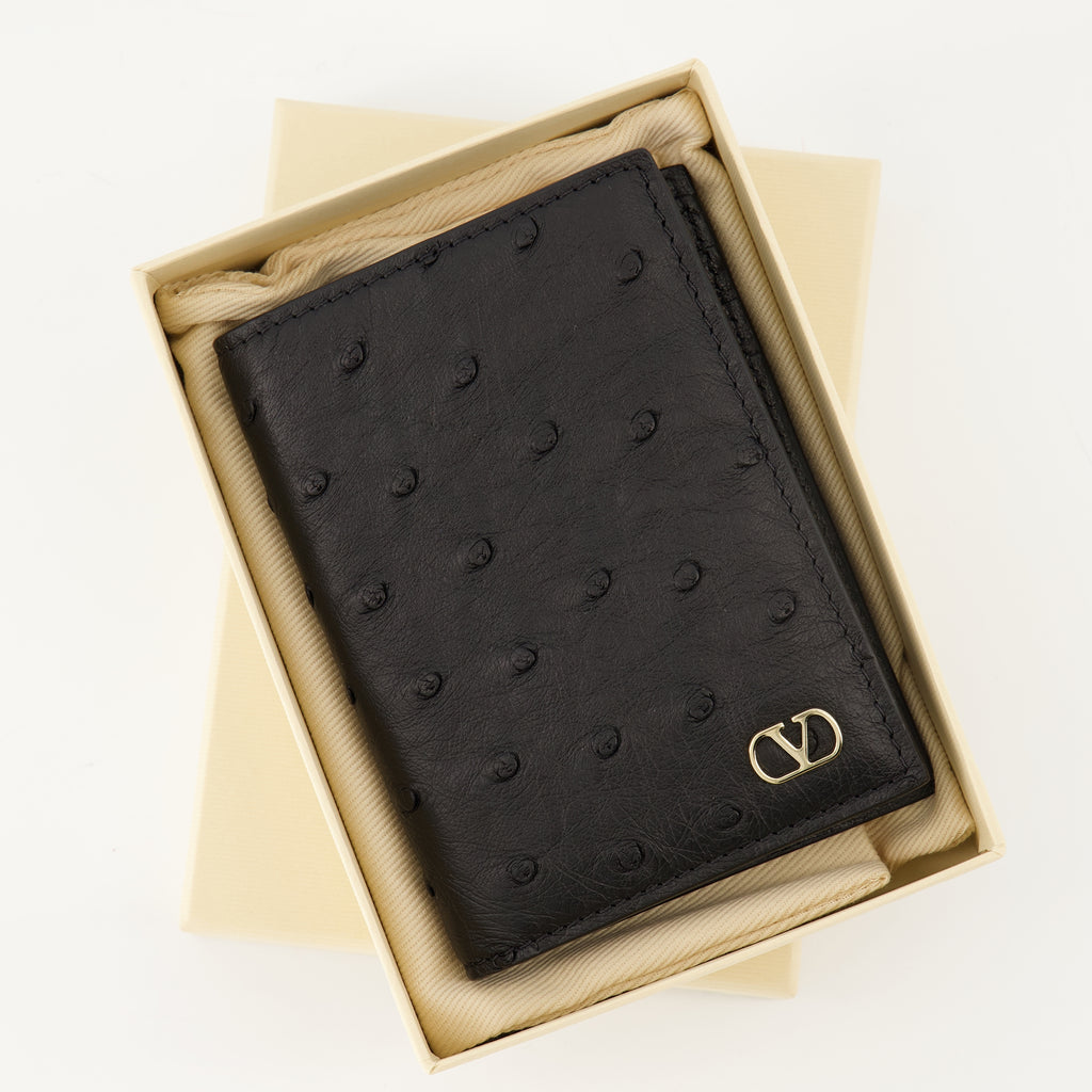 Imagen del Porta tarjetas de cuero de Valentino Garavani para Hombre - Temporada Otoño-Invierno 2025 - Vista Detallada_3