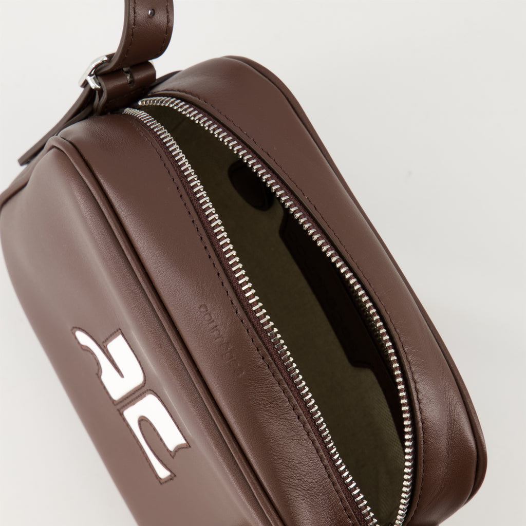 Bolsas transversais Sac camera Réédition Courrèges Marrom Unissex