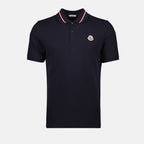 Polos Polo à logo Moncler azul oscuro Homme