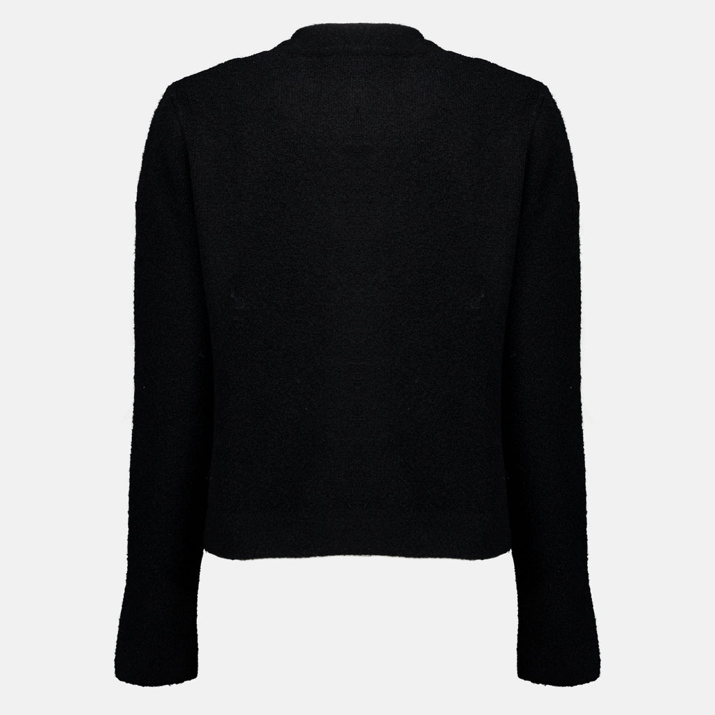 Vestes Cardigan bi-matière noir Moncler Noir Femme