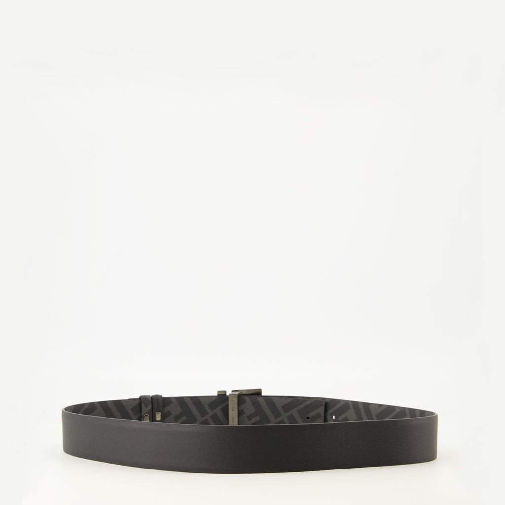 Image de l'article Ceinture FF Squared réversible noir de la marque Fendi pour Homme - Saison Automne-Hiver 2025 - Vue de Dos