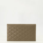 Pochettes Pochette Paris in Pelle Beige Saint Laurent Beige Femme