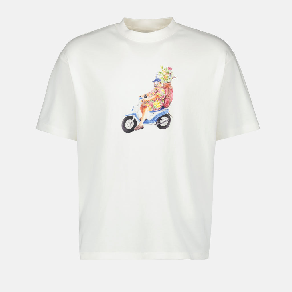 T-Shirts Golfer T-Shirt Drole De Monsieur Weiß Herren