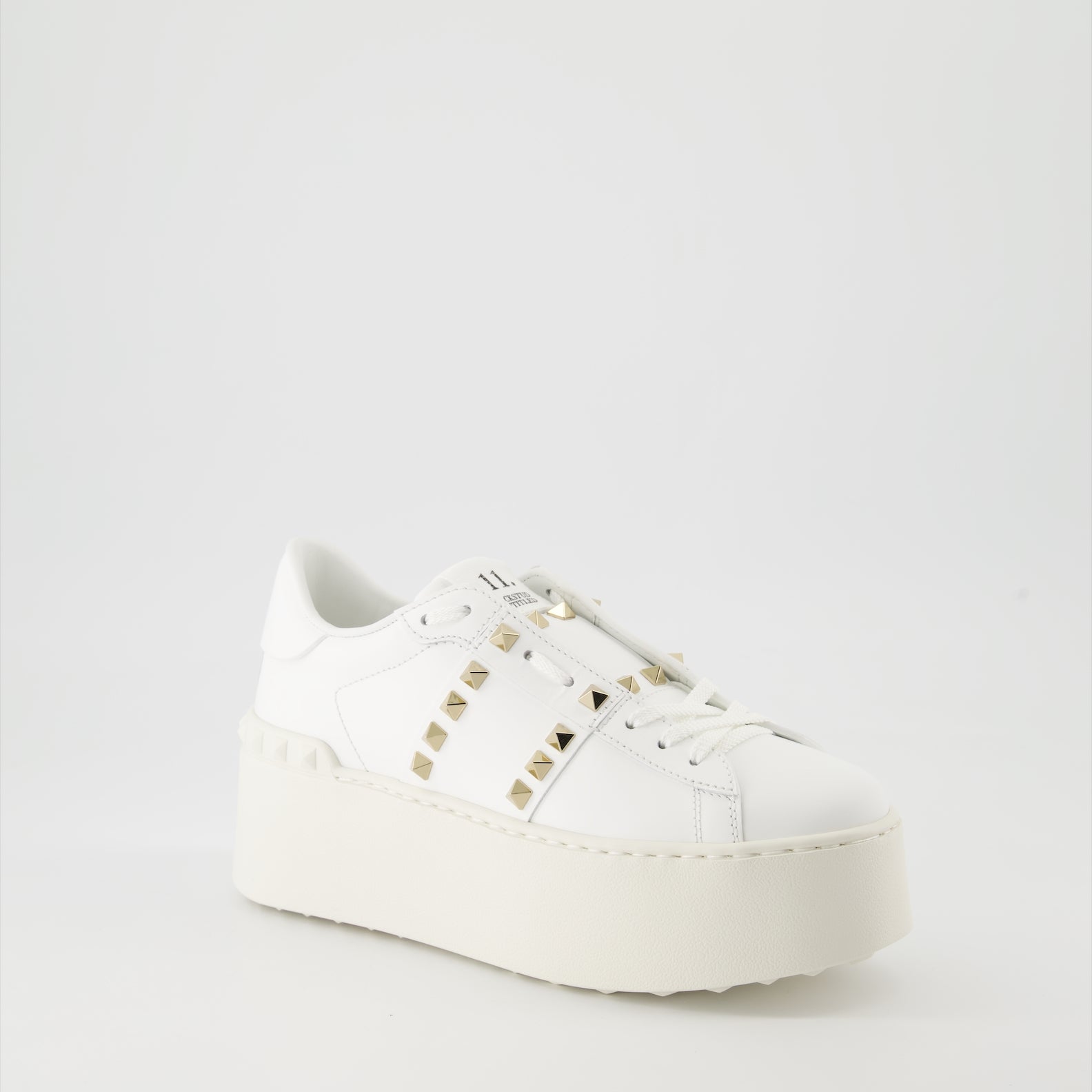Baskets Baskets Rockstud Untitled Flatform Valentino Garavani Blanc Femme