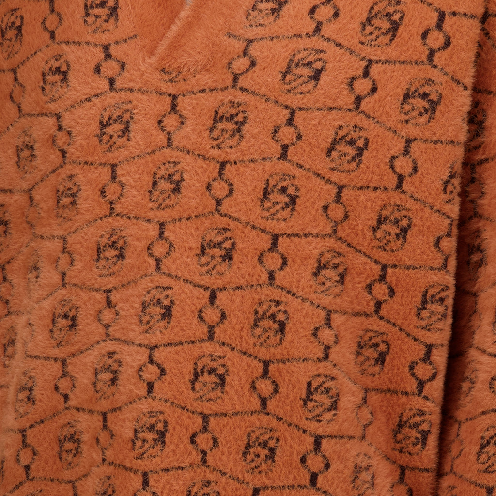 Maille 브라운 울 모노그램 폴로 Drole De Monsieur Marron Homme