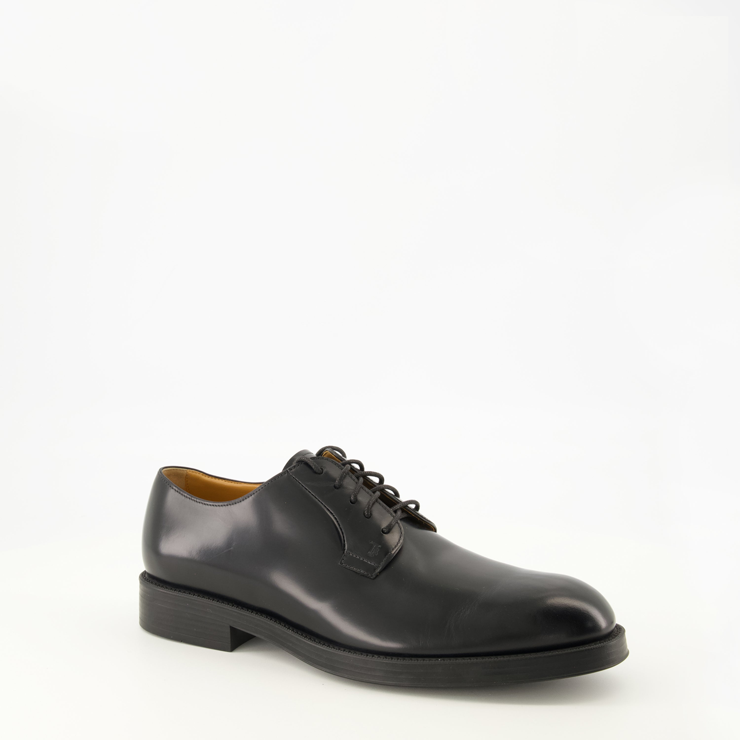 Chaussures de ville Schwarze Leder-Derby Tod's Noir Homme