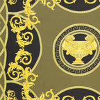 Écharpes, foulards et gants Foulard La Coupe des Dieux Versace Noir Femme