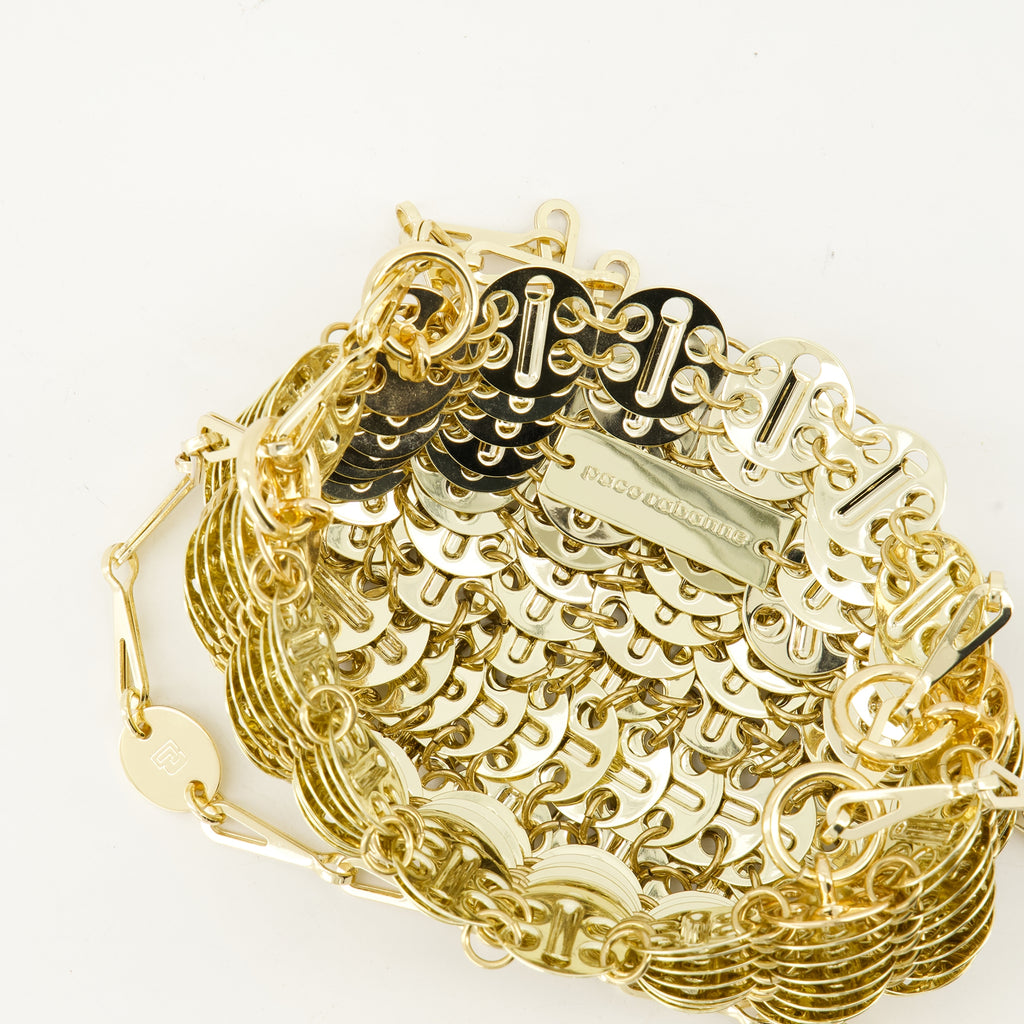 ハンドバッグ・ショルダーバッグ アイコニック1969ゴールデンナノバッグ Rabanne 金 Femme