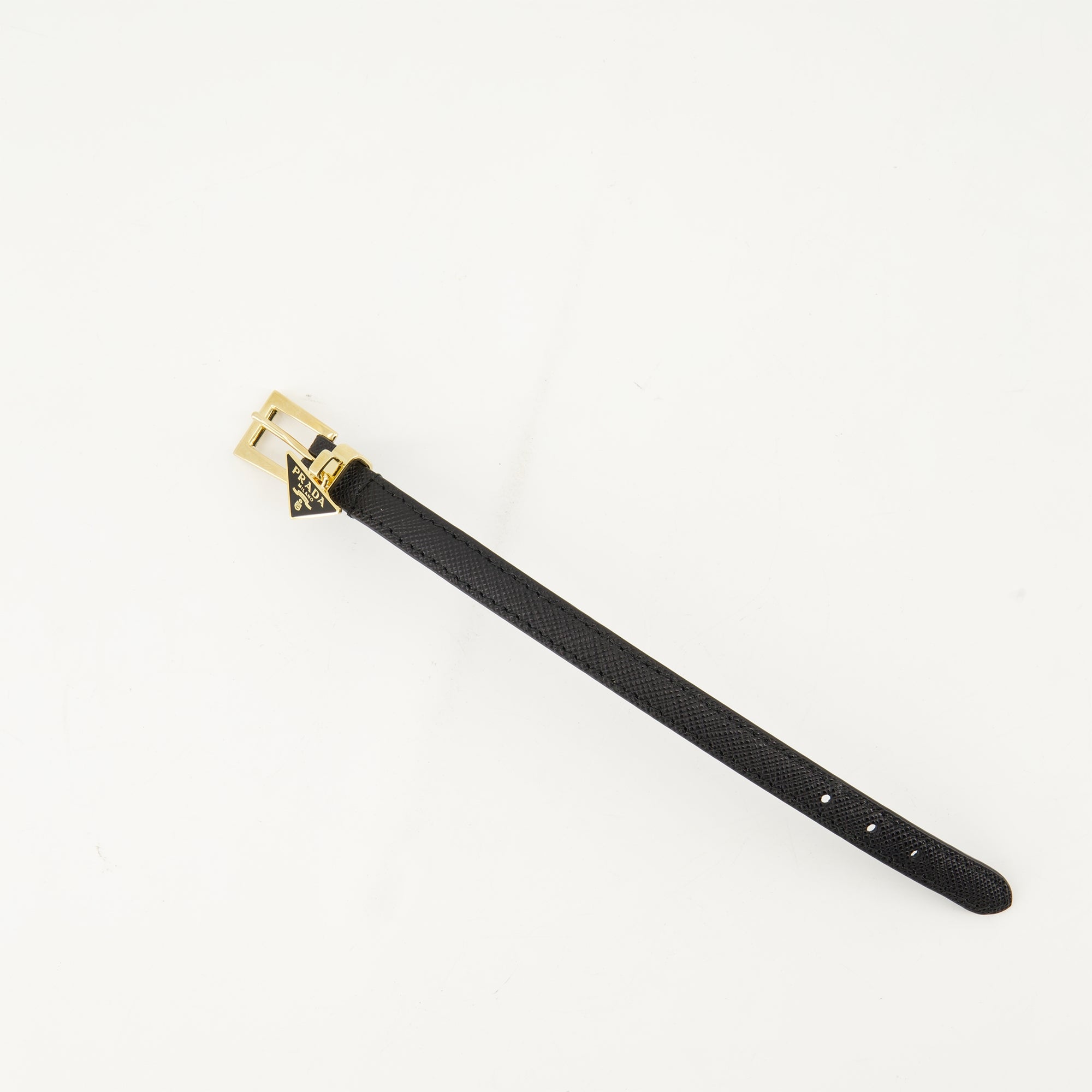 Joyería Bracelet Saffiano Prada Negro Femme