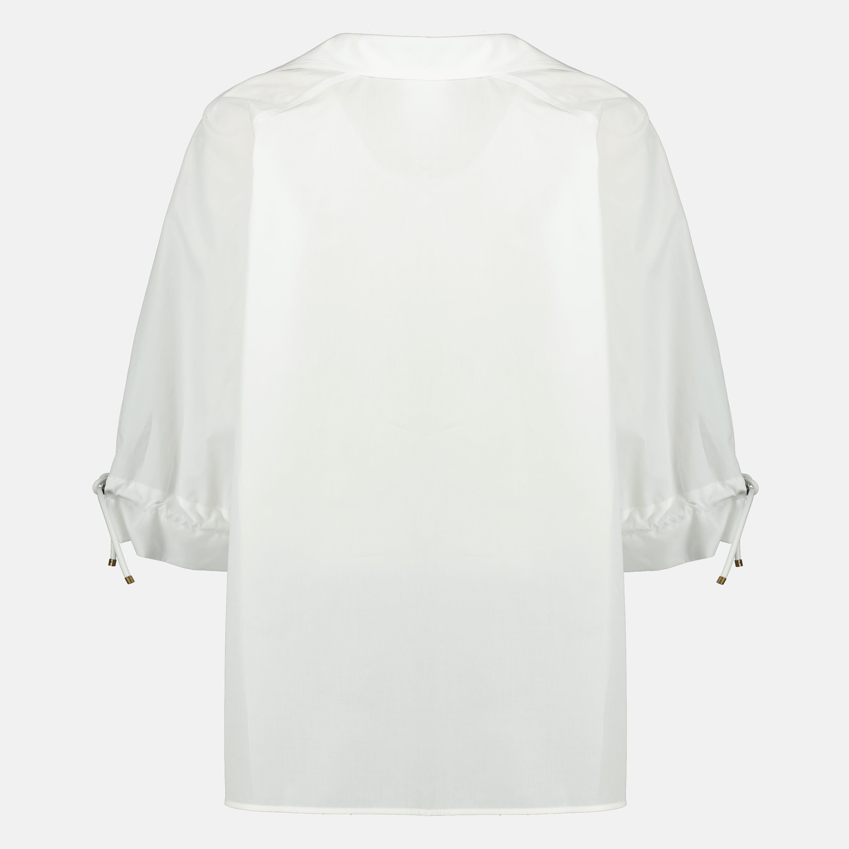 Immagine dell'articolo Blusa bianca in popeline di cotone di Max Mara per Donna - Stagione Primavera-Estate 2026 - Vista Posteriore