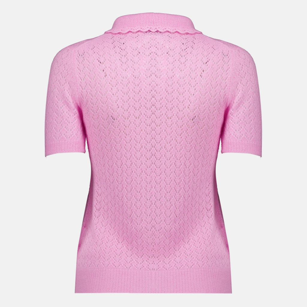 Polos Rosa Kaschmir- und Seiden-Polo Miu Miu Rose Femme