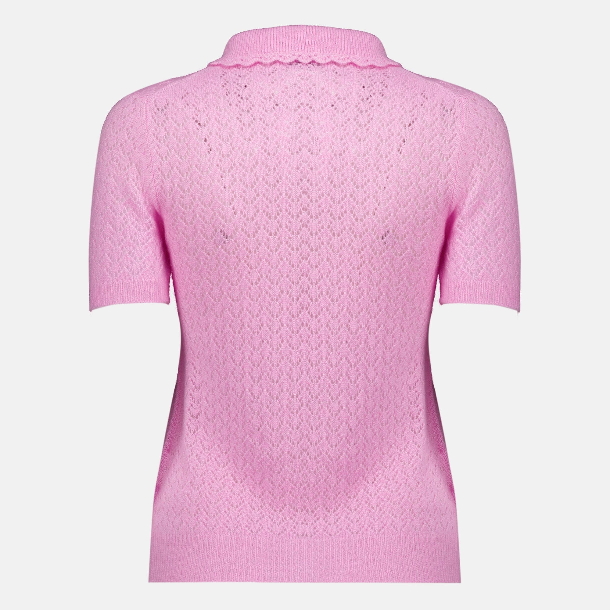 Polos Rosa Kaschmir- und Seiden-Polo Miu Miu Rose Femme