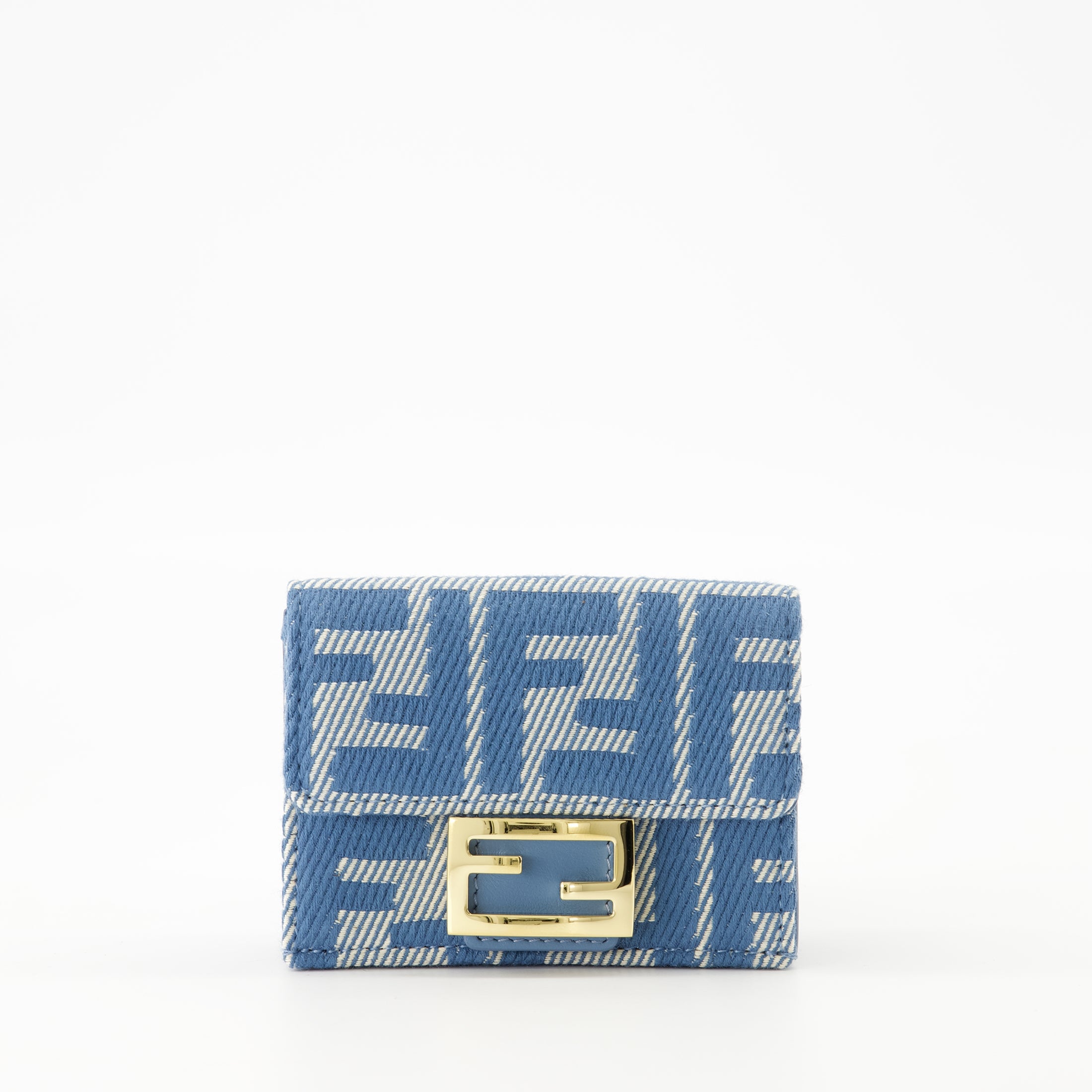 スモールレザーグッズ バゲットウォレット Fendi 青 Femme