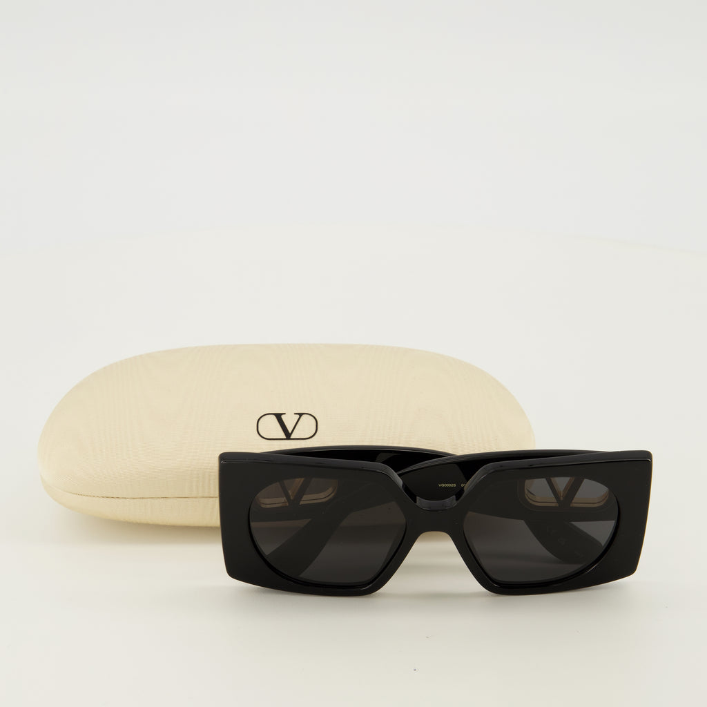 Lunettes Lunettes rectangulaires noir VLogo Valentino Garavani Noir Femme