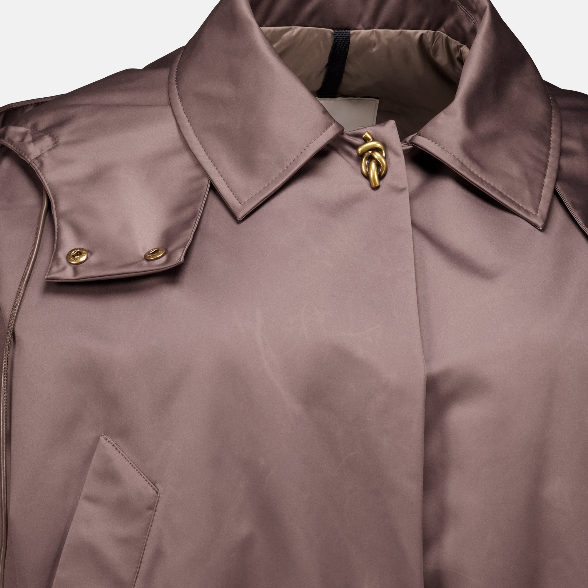 Vestes Doudoune Chevreuil en duchesse Moncler Marron Femme