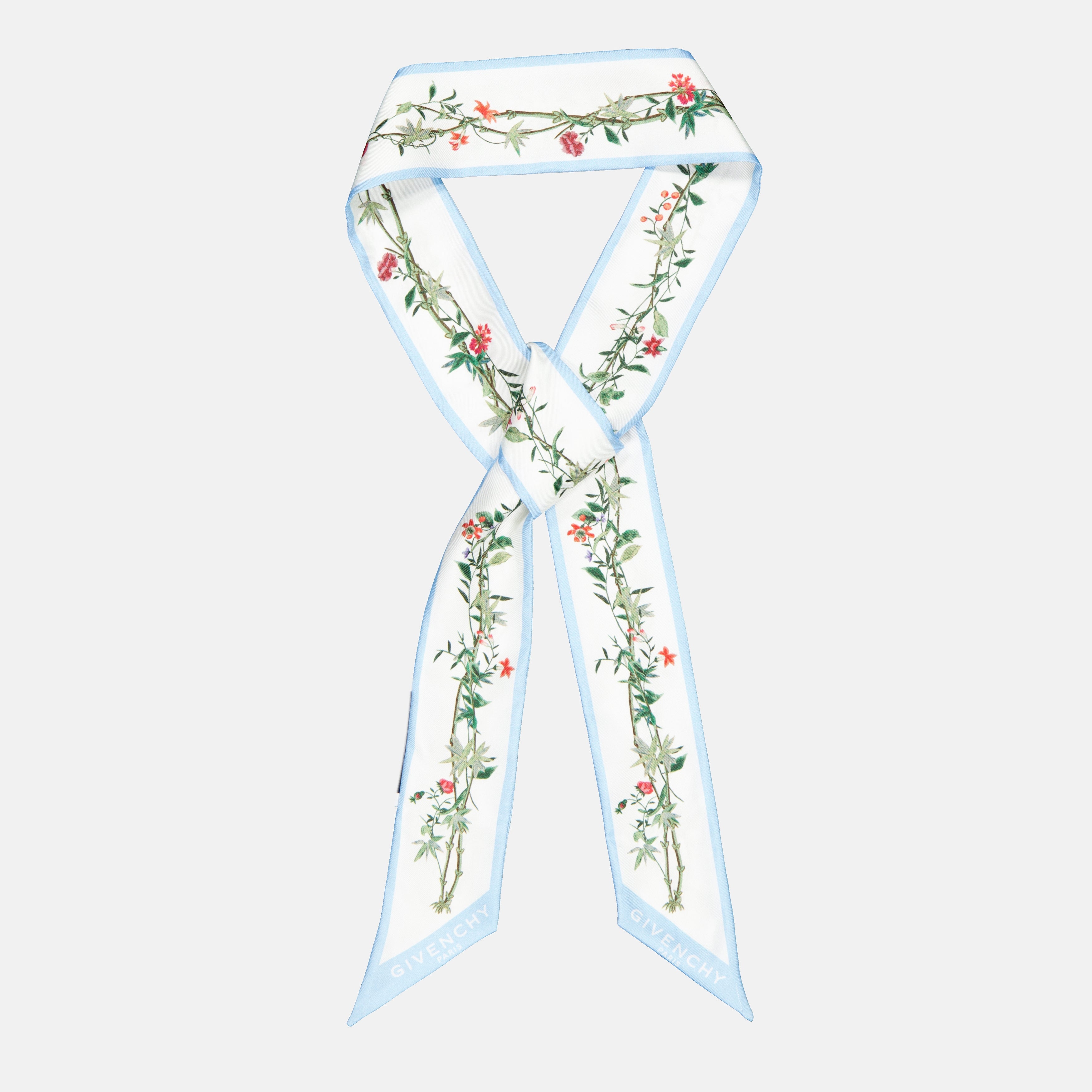 Écharpes, foulards et gants Bandeau à fleurs Givenchy Bleu Femme