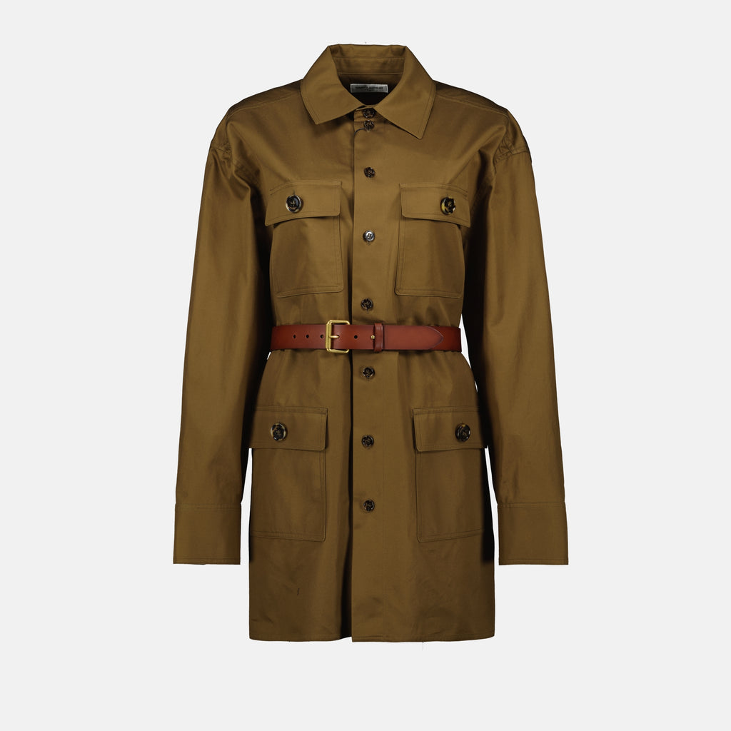 Robes Robe chemise Saint Laurent Marron Femme