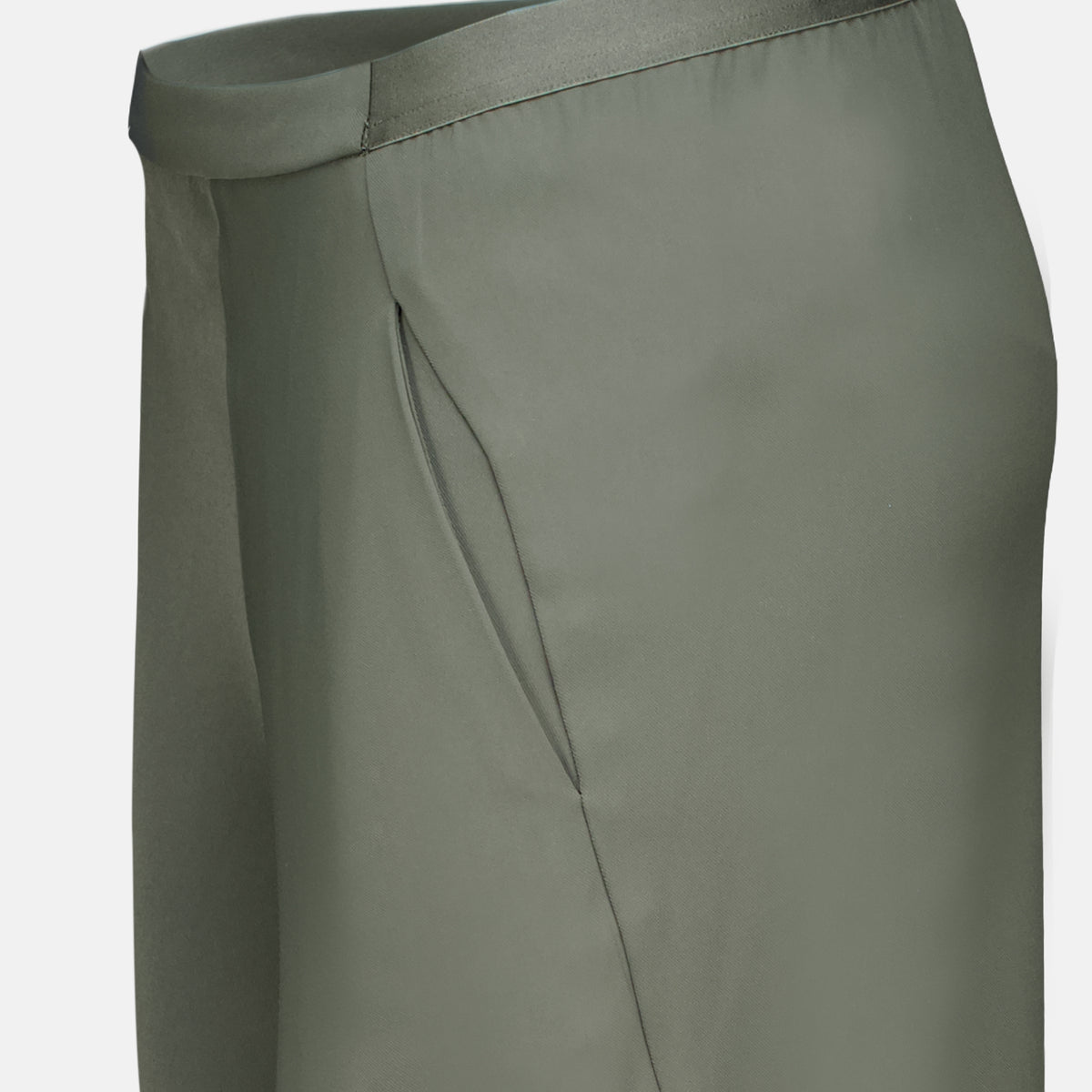 Pantalons Pantalon kaki en crêpe Christopher Esber Vert Femme
