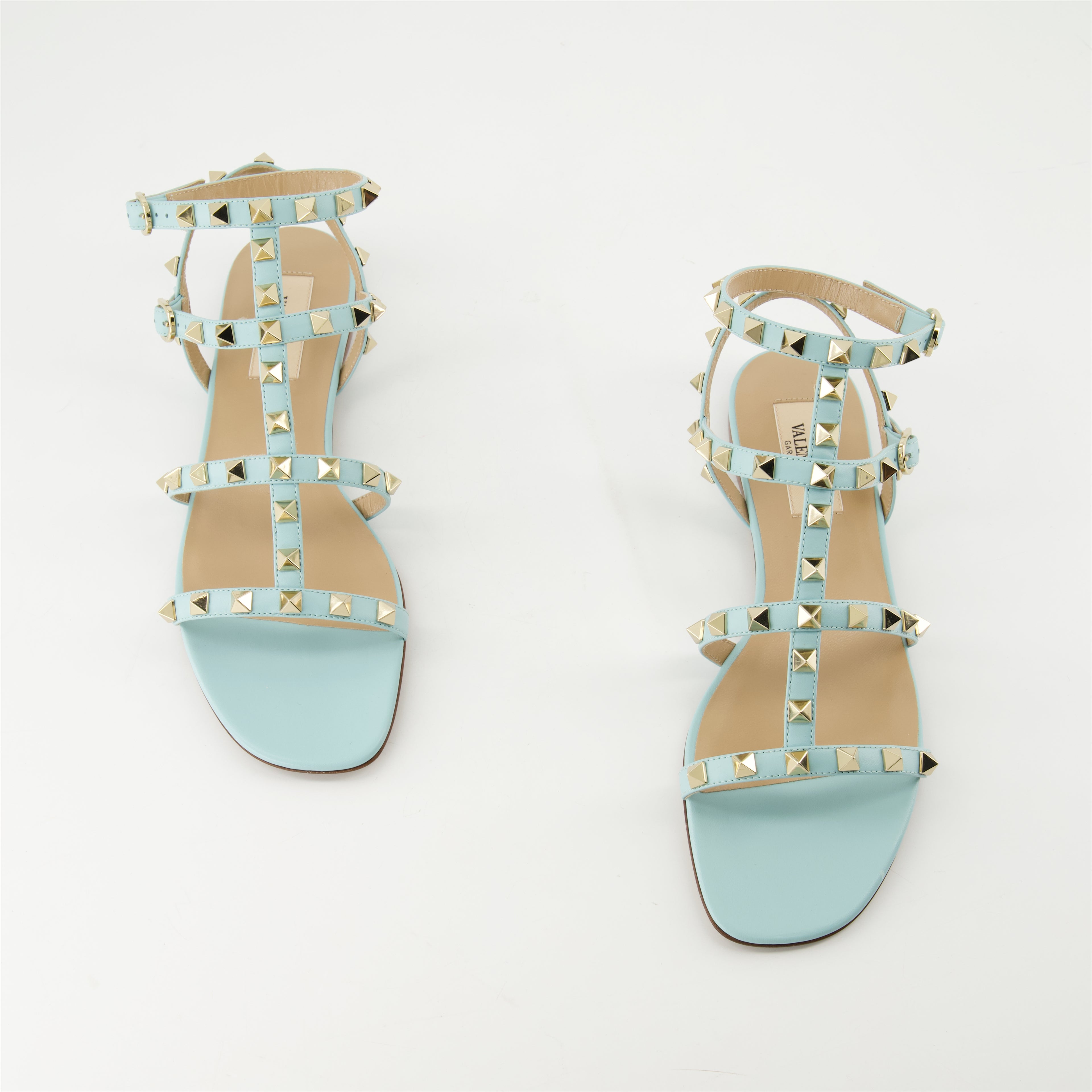 Sapatos abertos Sandálias Rockstud Valentino Garavani Azul Femme