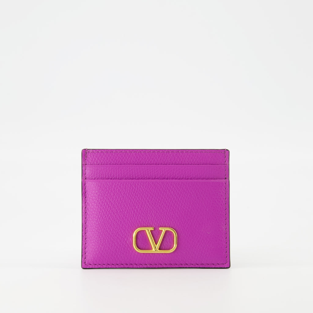 Small leather goods Porte-cartes VLogo Valentino Garavani Purple Femme