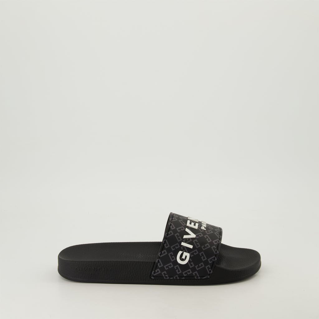 Zapatos abiertos Sandalias de goma tipo slide Givenchy Negro Homme