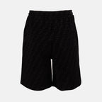 Shorts Bermuda FF en piqué Fendi Negro Homme