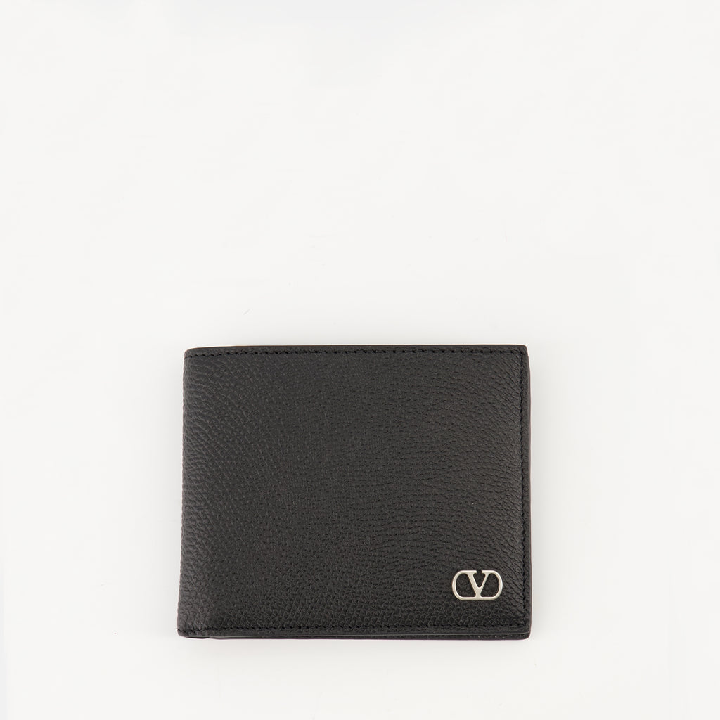 Image of the Vlogo cardholder from the Valentino Garavani brand for Men - Autumn-Winter 2025 Collection - Front View
