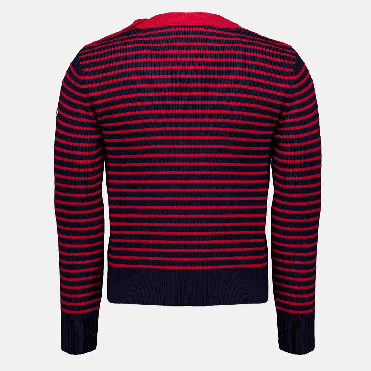 Sweatshirts Rot gestreifter Wollpullover Ami PARIS Rouge Unisexe