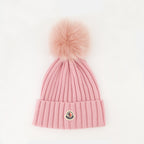 Imagem do gorro de lã com pompom da marca Moncler para Mulher - Temporada Outono-Inverno 2025 - Vista Frontal