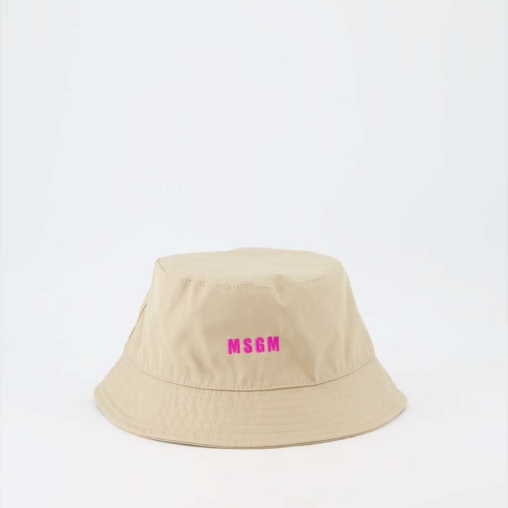 Chapeaux, casquettes et bonnets Casquette à logo MSGM Beige Femme