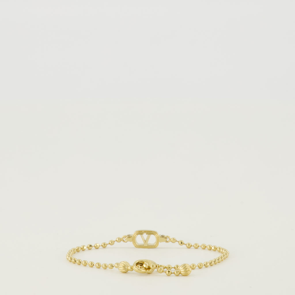 Bijoux Ovalette Bracelet in Metal and Swarovski® Crystals Gold Valentino Garavani Doré Femme