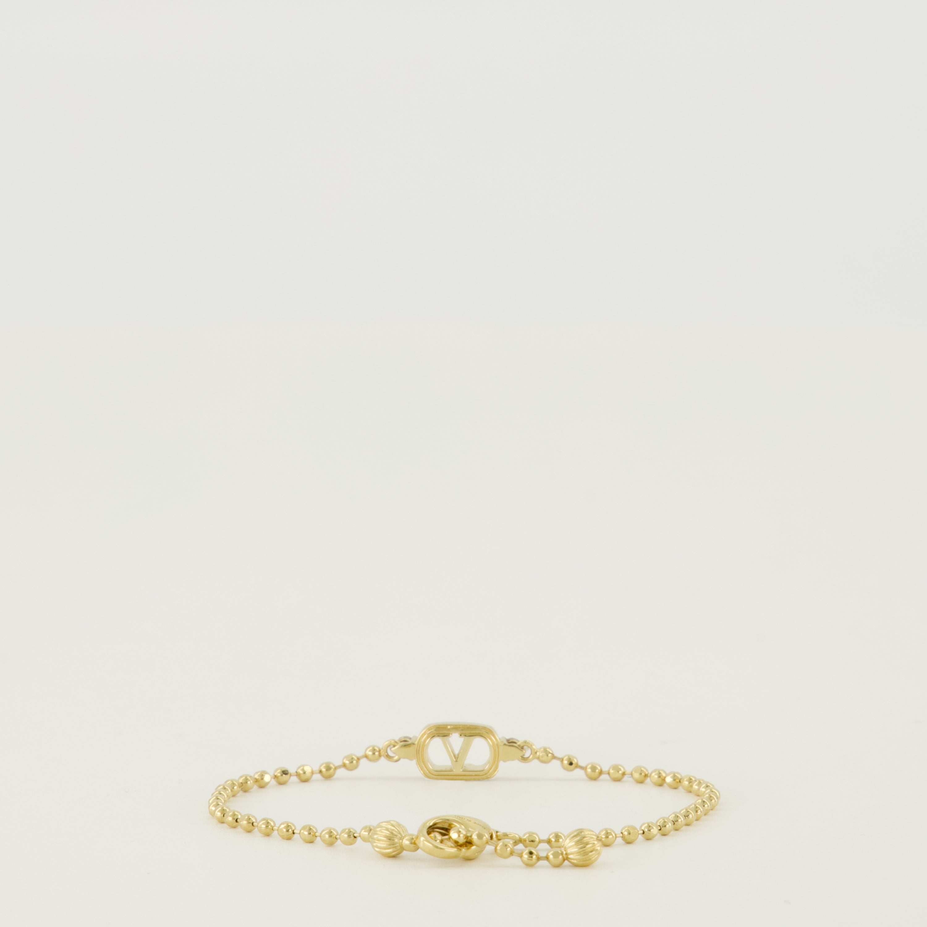Bijoux Ovalette Bracelet in Metal and Swarovski® Crystals Gold Valentino Garavani Doré Femme