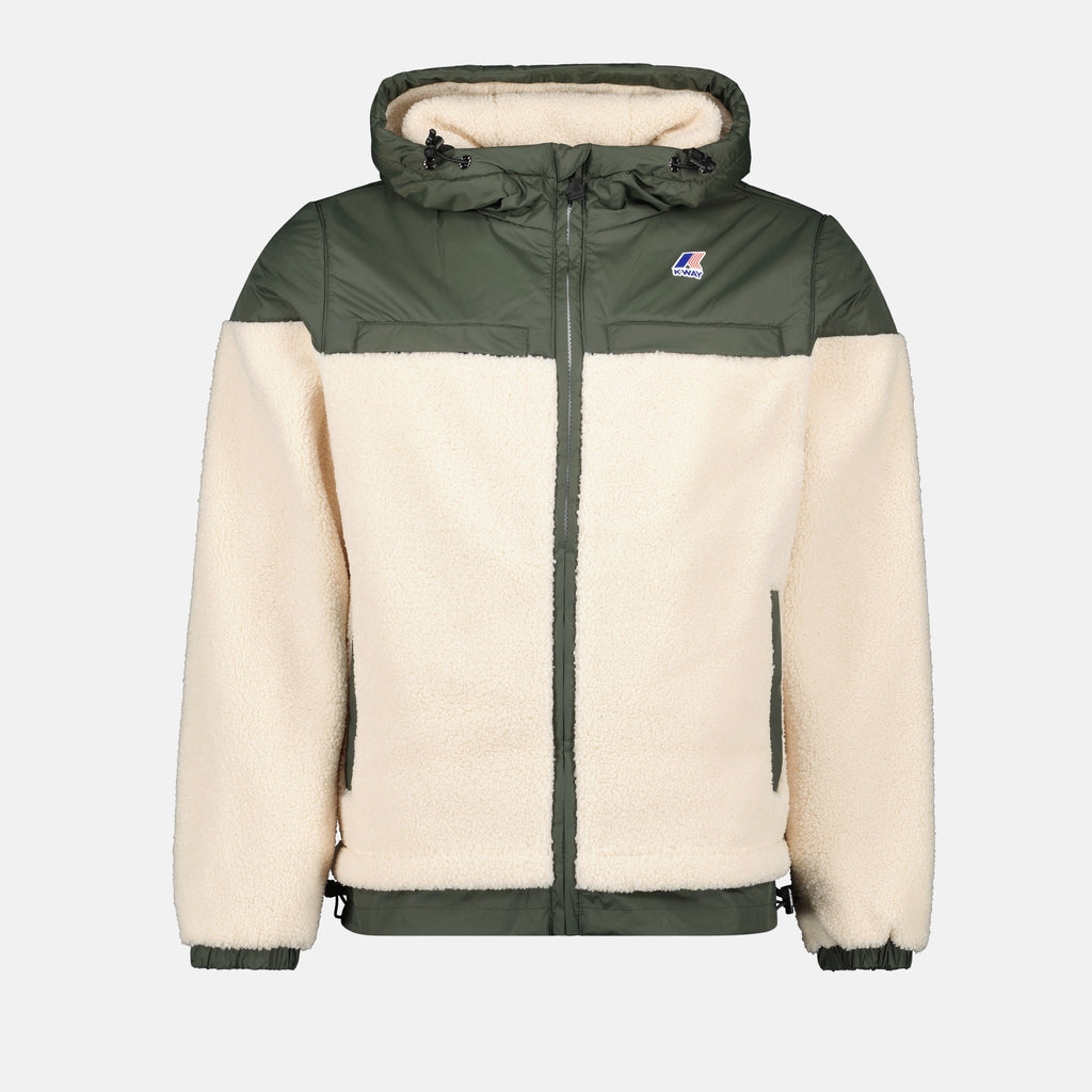 Vestes Veste Le vrai 3.0 Eiffel Orsetto K-Way Kaki Unisexe