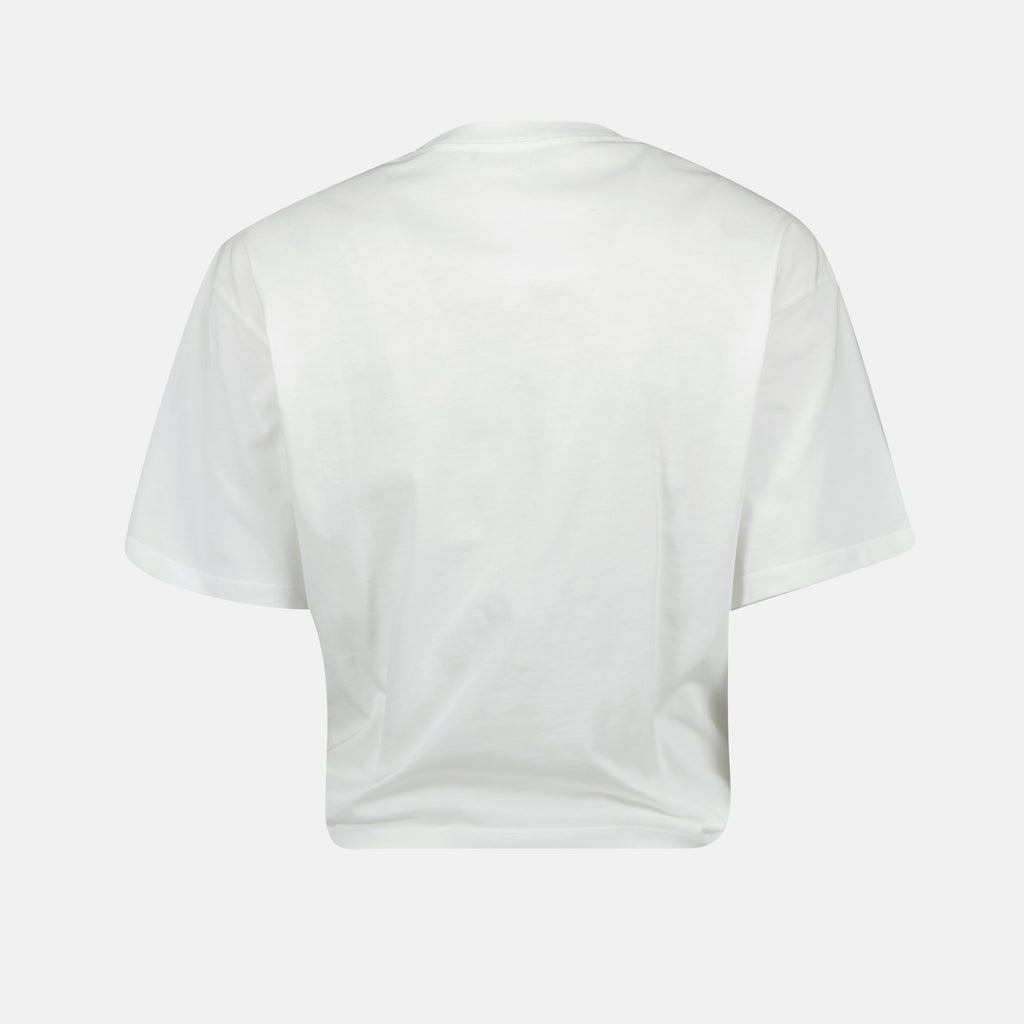 Camisetas T-shirt Crop Morango Versace Branco Femme