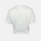 Camisetas T-shirt Crop Morango Versace Branco Femme